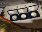 2017-W 2018-W 2019-W American Silver Eagle Proofs w/ box & COA lot of 3