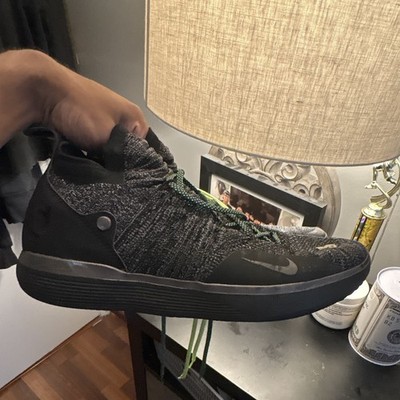 Nike Men s Mid Top Lace-Up Athletic Sneakers Heathered Black/Gray/Green