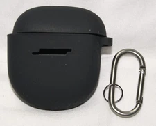 bose quietcomfort earbuds ii carry case w/ carabiner black silicone