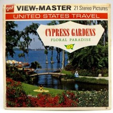 View Master A969, Cypress Gardens, Florida US Travel, GAF, Version B, 3 Reel Set