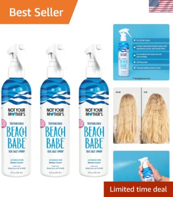 Effortless Beach Waves - 3-Pack Sea Salt Texturizing Spray with Tropical Scent