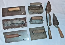 Nine Assortment of Concrete & Masonry Tools - Used