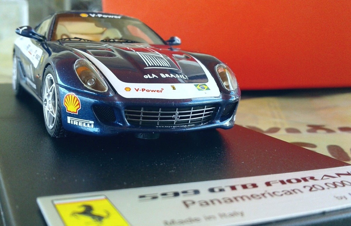 ルックスマート1/43フェラーリ599 GTB Fiorano 1/43 Looksmart models, FERRARI 599 GTB Fiorano, Panamerican, blue