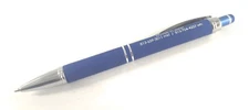 10ct Lot Misprint Metal Retractable Soft Cross-Grip Stylus Pens: ROYAL BLUE