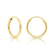 Par de aros corporales nariz oro macizo real 14K anillo labios cejas cartílago piercing 24G