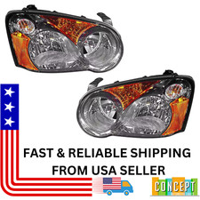 For 2004 Subaru Impreza Headlight Left &Right Pair Set w/Bulbs SU250211 SU250311