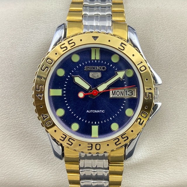 casio watch blue face