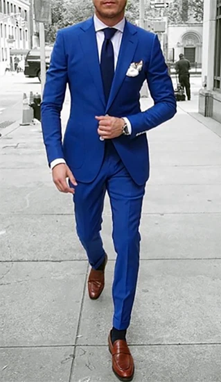 Men Suits Wedding Suits 2 Piece Groom Wear Light Blue One , two piece suit  - thirstymag.com