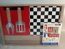 Horizon Wooden Role Play Barbeque Box Storage Scene Age 3 NEW SEALED 10IN