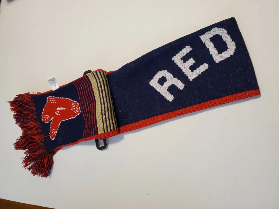 BUFANDA BOSTON RED SOX FOREVER COLECCIONABLES 100% ACRÍLICO NUEVA CON ETIQUETAS Foto 4 de 4