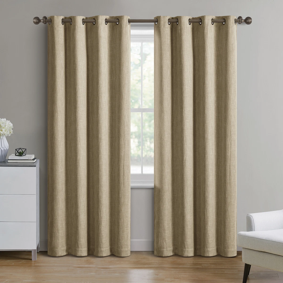 Better Homes Gardens Modern Grommet Blackout Curtain Panel 50
