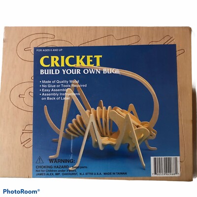 Cricket Build Your Own Bug All Wood No Glue Age 6+