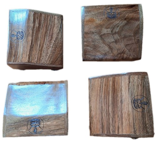 Premium Stompbox Rhyth-Mic M4e Footdrum walnut wood percussion microphonic. - Picture 4 of 7
