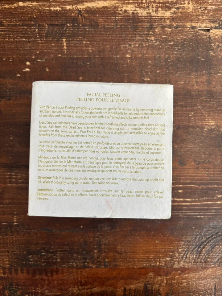 Vivo Per Lei минералы Мертвого моря пилинг маска для лица (1,7 унц) новый / запечатанный - Изображение 4 из 4