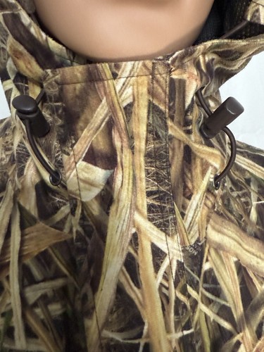 Cabelas Camo Jacket Mossy Oak Shadow Grass Blades Duck Hunting Coat Mens Medium - Picture 13 of 18