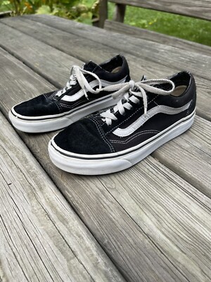 Vans Off Of The Wall Black Shoes Size Boys Girls