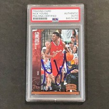2012-13 Panini Threads #60 Nick Young Signed Card AUTO PSA Slabbed 76ers