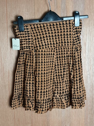 Free People Suri Brown Arrow Print Skirt *Converts to a top* Size XS - Picture 5 of 8