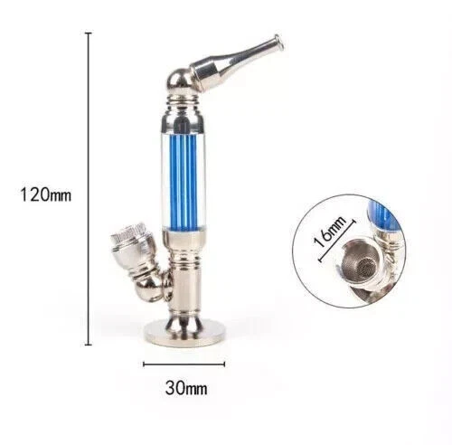 Neues Design Mini tragbare robuste Metallpfeife Tabak Kräuter Filter Pfeifen - Bild 6 von 6