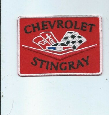 NEW 2 1/2 X 3 1/2 INCH CHEVROLET STINGRAY IRON ON PATCH FREE SHIPPING 