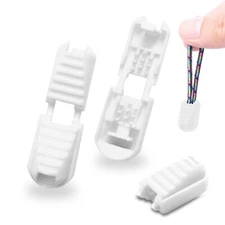 12 Pack Zipper Pull Tabs Cord Ends Tips Shoe Lace End Clips Cord Lock