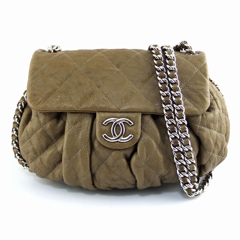 ショルダーバッグ・ポシェット × ヴィンテージ(中古) Chanel Matelasse Studs Coco Mark Lambskin Shoulder Bag Chanel Matelasse Coco Mark Shoulder Bag Blue Leather Denim