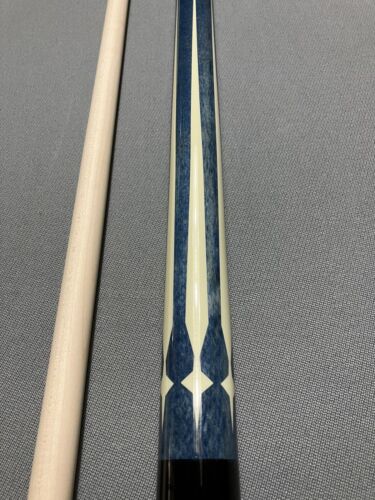 Pearson Players Pool Cue, Blue Denim Stain, 19oz, 12.7mm, Surface Scratches. - Picture 4 of 9