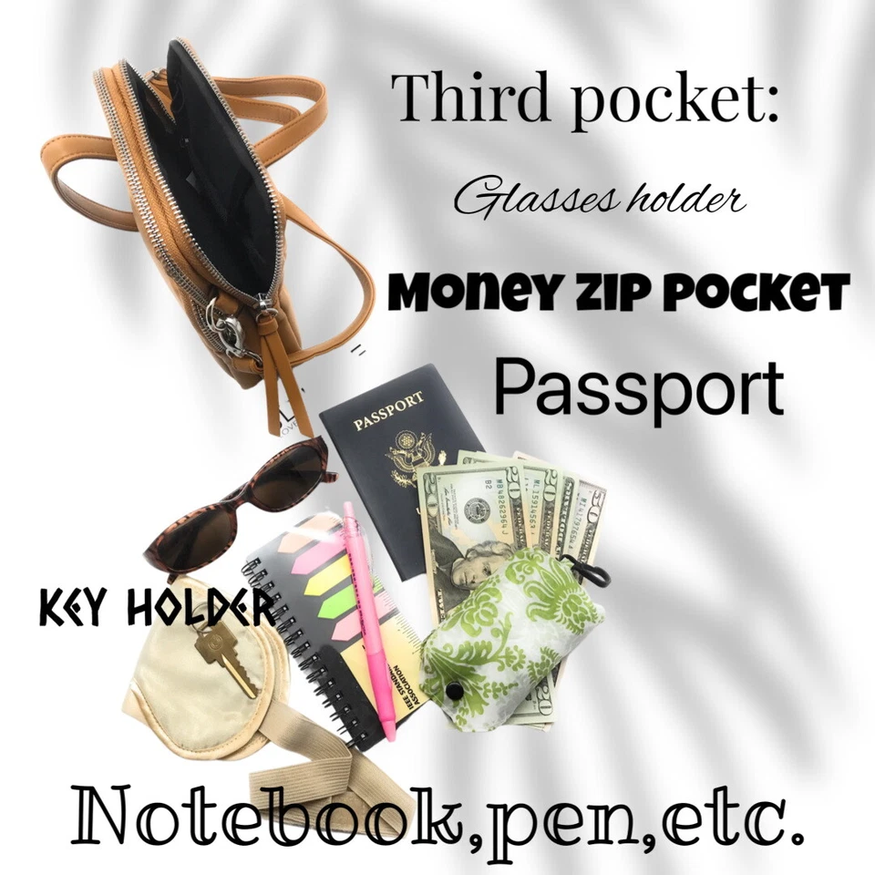 Introducing the JDLove Women's Vegan Leather Crossbody Bag – Your Smart Travel - Image 4 of 4