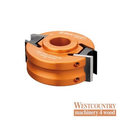 CMT Aluminium Fräskopf mit Begrenzer 100m Durchmesser, 30mm Bohrung - 693.100.30