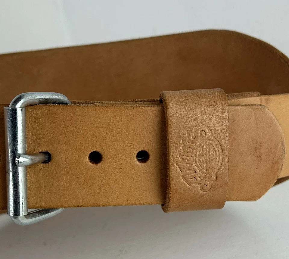 "Cinturón de levantamiento de pesas de cuero Altus de colección 6"" grande (34-42) hebilla de 2 puntas" Foto 3 de 4