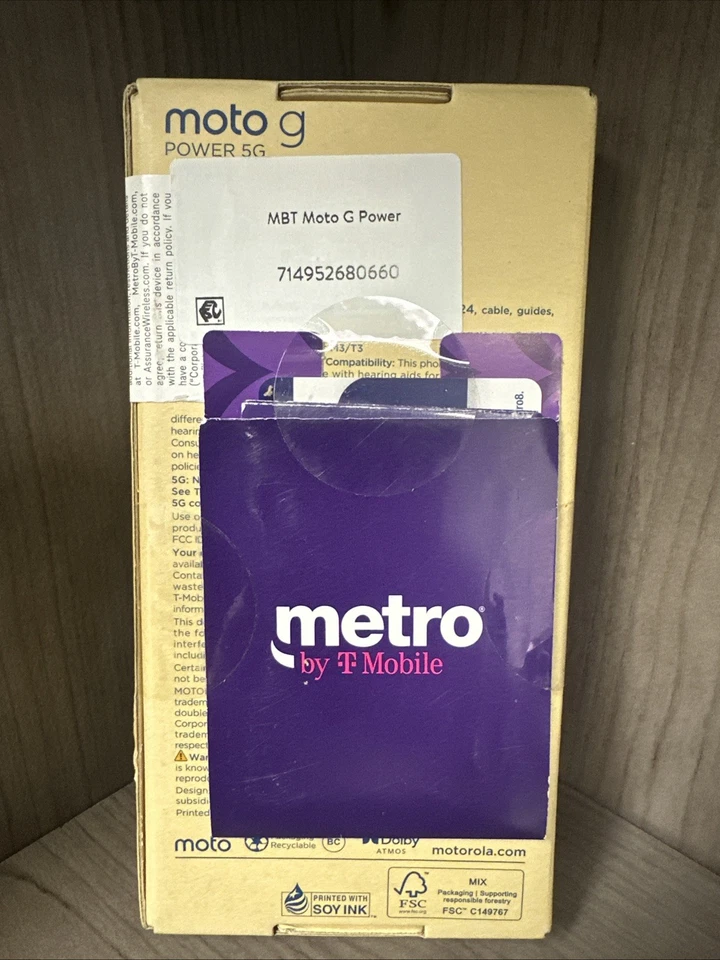 New Metro by T-Mobile Moto G Power 5G 2024 6.7"/128GB/8GB New Acc Or Upgrade - Image 2 of 2