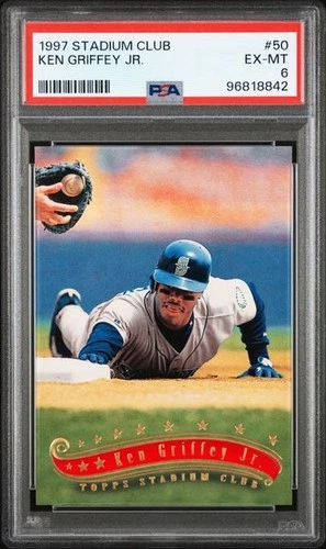 Ken Griffey Jr 1997 Topps Stadium Club #50 PSA 6