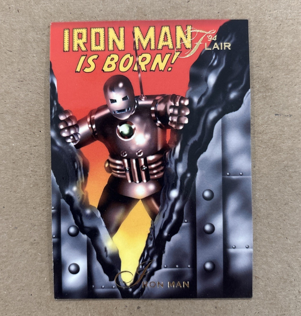 Iron Man #8 Marvel 1994 Flair trading card — raw and PSA graded price guide