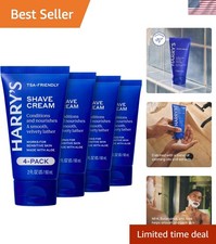 Cooling Aloe  Eucalyptus Shave Cream - 4 Pack for Sensitive Skin - TSA Approved
