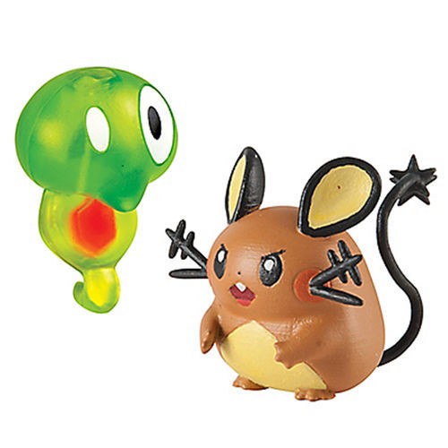 TOMY Pokemon Zygarde Core vs Dedenne Battle Action Figure - Picture 1 of 2