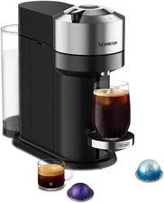 Nespresso Vertuo Next Deluxe Coffee and Espresso Machine by De'Longhi - Chrome