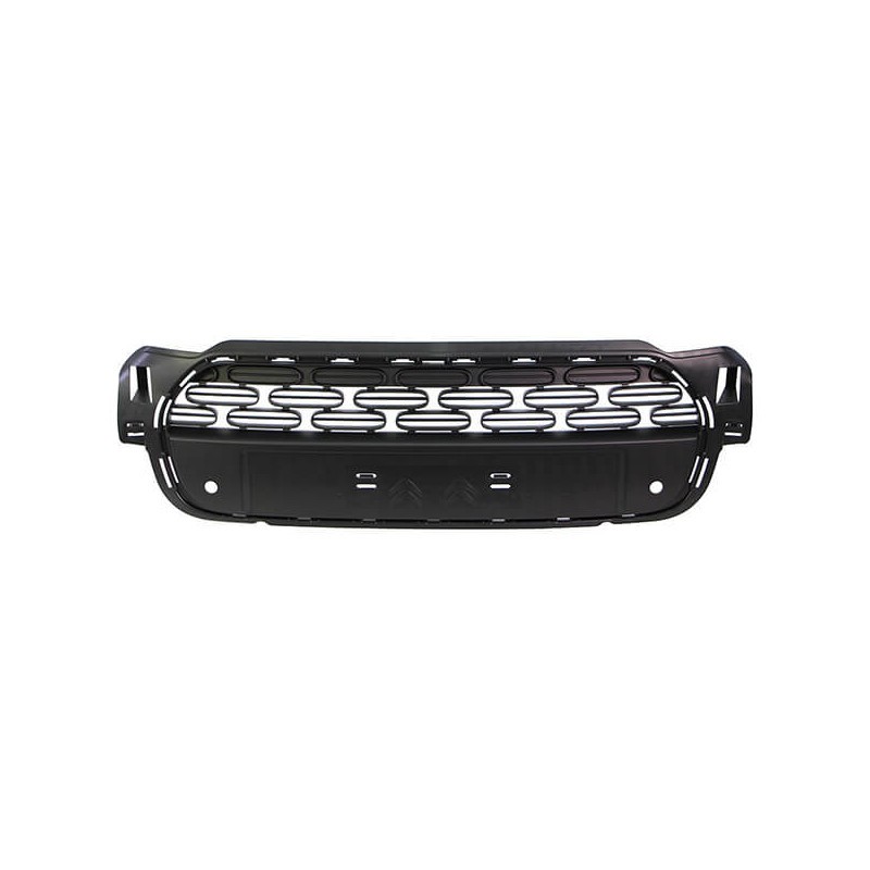 Grille de pare-choc avant centrale avec trous radars intégrés pour Citroen C3 phase 2