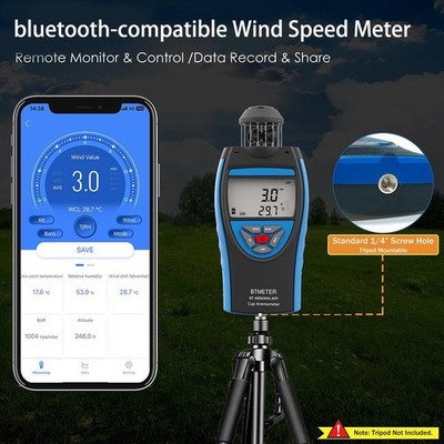 Leichtes Hand-Anemometer für Wandern Angeln Segel Enthusiasten