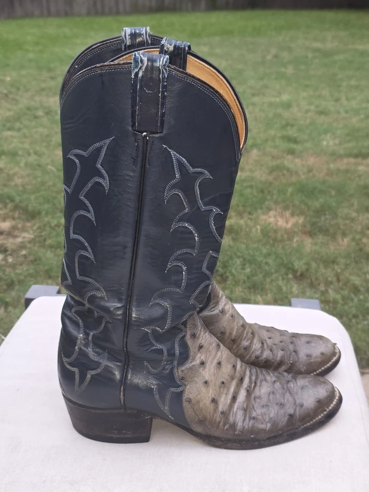 Ковбойские сапоги вестерн TONY LAMA El Rey 8B ЭКЗОТИЧЕСКИЕ полное перо страус женские - Изображение 3 из 4