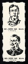 EDDIE PLANK - WILBERT ROBINSON Uncut 2-Card Panels RARE MICRO Cards