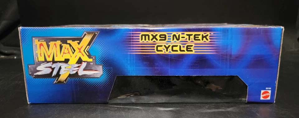Max Steel MX9 N-Tek Фиолетовый Цикл Без Звука/Света Mattel 2000 Как новый в коробке Все еще Запечатанный - Изображение 4 из 4