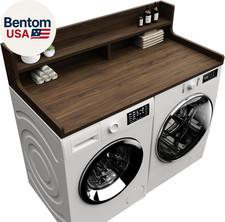 Washer Dryer Countertop, 54" X 27.55" 2-Tier Washer Dryer Topper with Edge, for