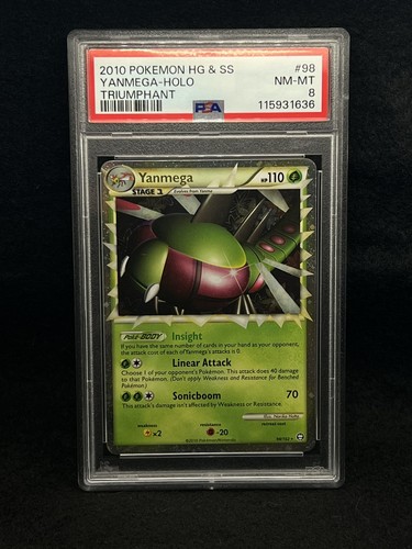 Yanmega graded PSA 8 for sale on eBay
