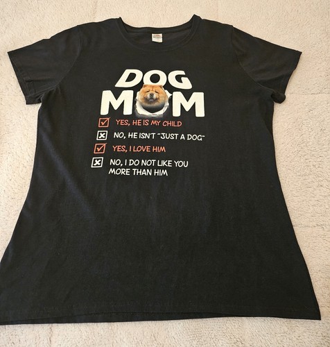 Womens Chow Chow Dog Mom Tee