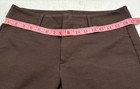 Michael Kors Women's Brown Dark Wash Flat Front Straight Leg Dress Pants Size 8 — photo 8