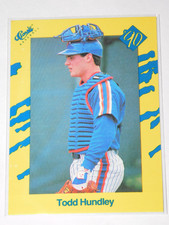 1990 CLASSIC UPDATE YELLOW TODD HUNDLEY ROOKIE CARD #T100. rookie card picture