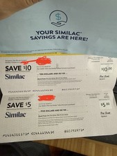 Similac Formula Checks Coupons 15 Expire 7/24/26