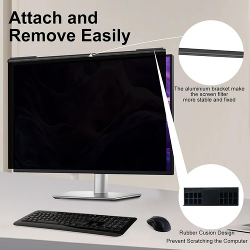 32 Inch Computer Privacy Screen Magnetic Filter Anti-Spy Anti-Glare Blue Light - Picture 11 of 13