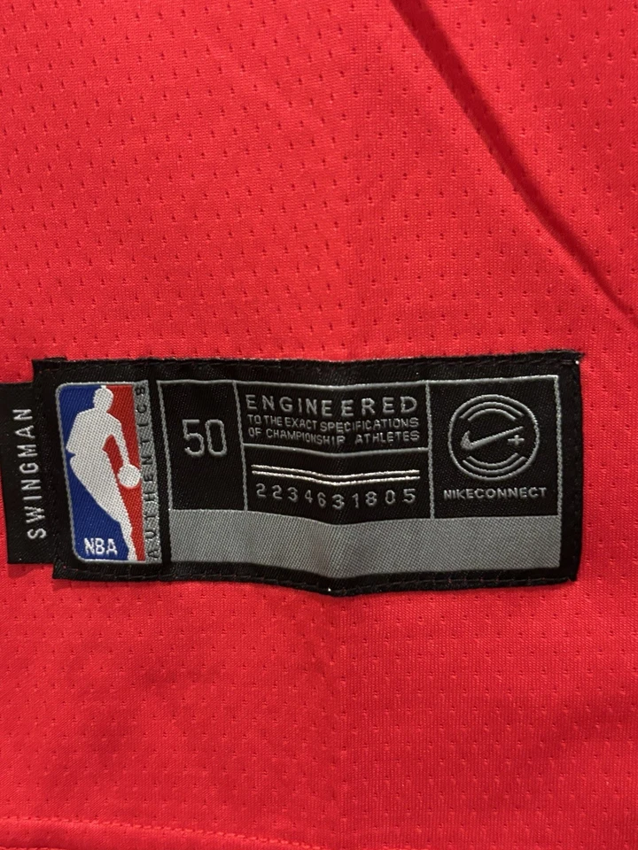 Camiseta Nike roja Michael Jordan #23 Chicago Bulls - grande para hombre Foto 3 de 4