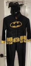 Boys Lego Batman Black Yellow One Piece Hooded Pajamas Size S